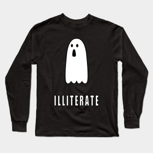 Ghost (ILLITERATE) Long Sleeve T-Shirt